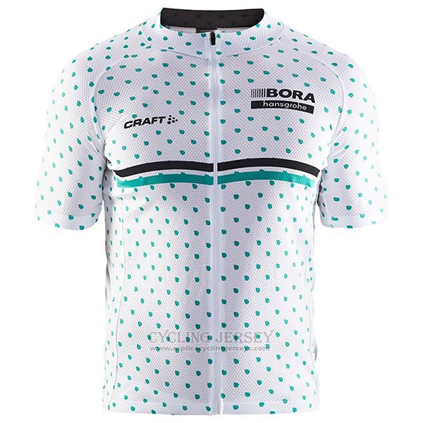 2017 Cycling Jersey Bora White Short Sleeve and Bib Short